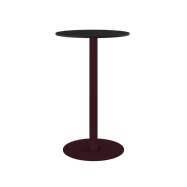 Burgundy Halo Bar Table